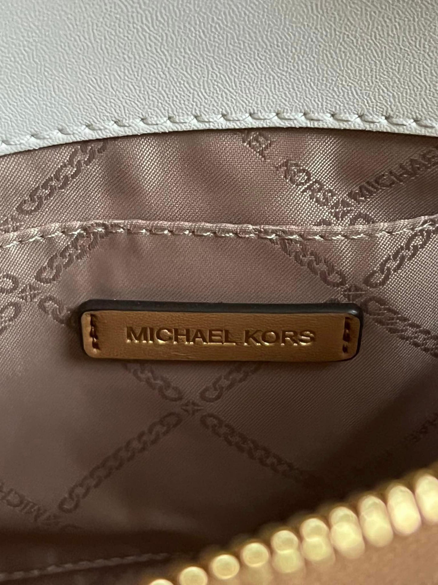 Michael Kors Marilyn Small Color-Block Saffiano Leather Crossbody Bag