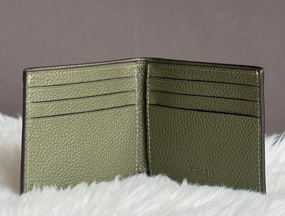 Coach Men’s Slim Billfold Wallet In Signature Leather