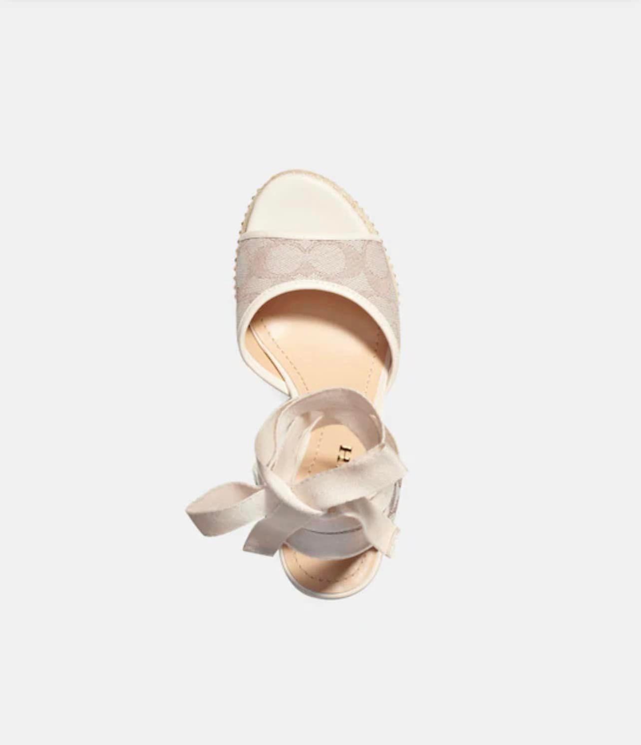 Coach Page Wedge in Recycled Signature Jacquard