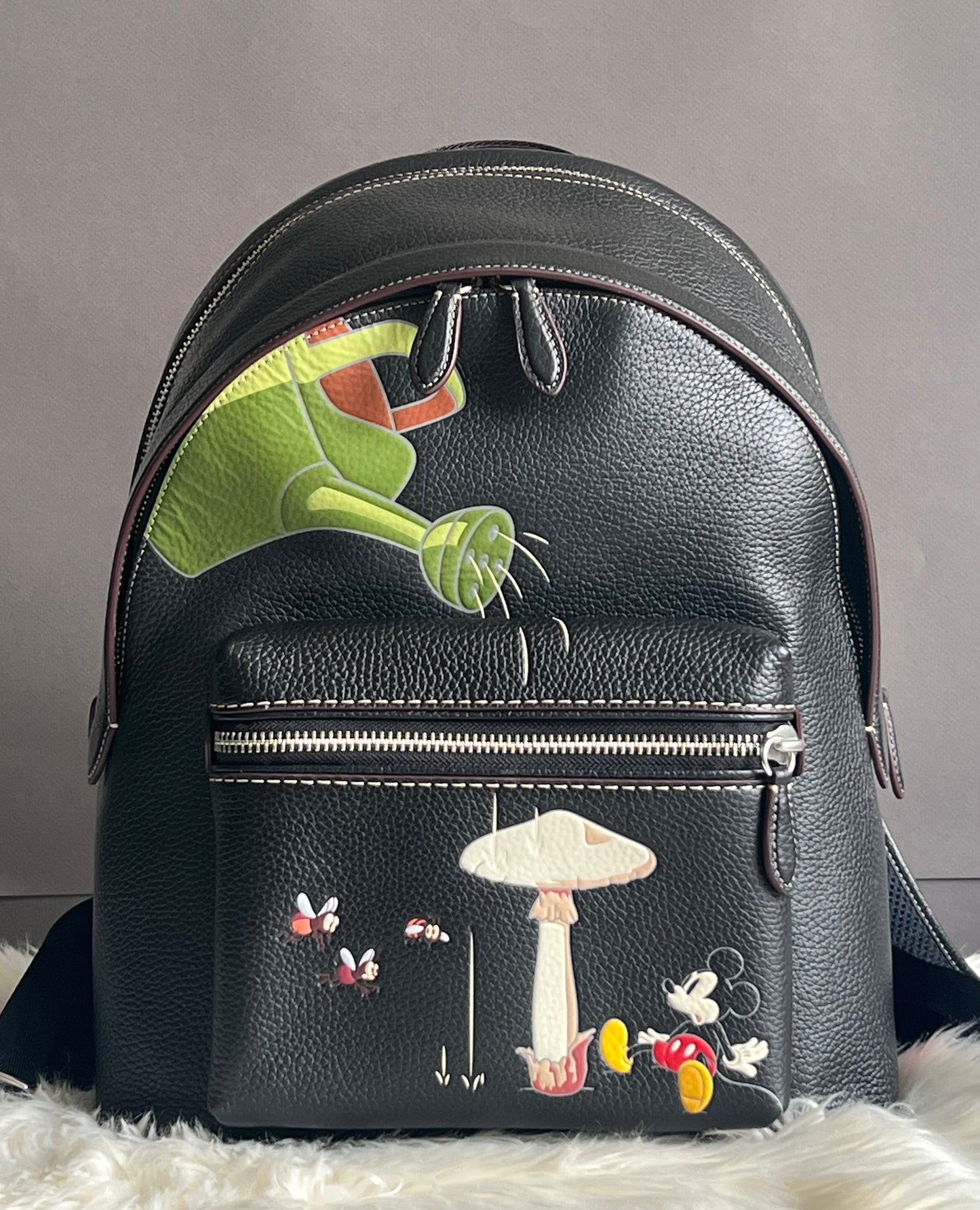 Disney X Coach Charter Backpack in Regenerative Leather