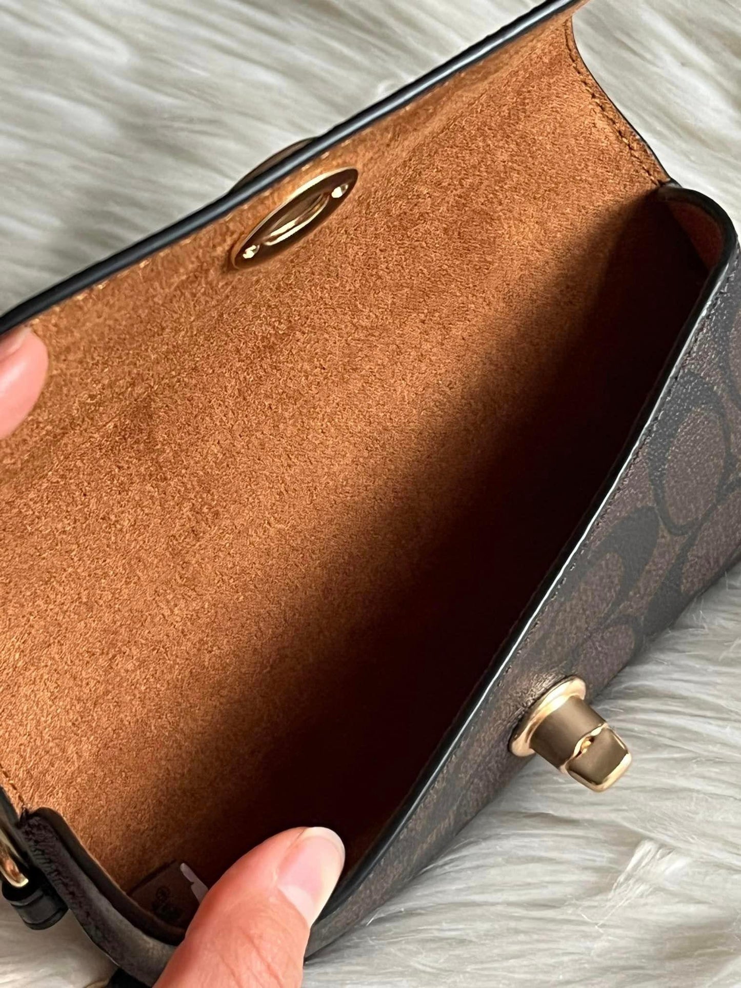 Coach Sunglass Case In Signature Canvas