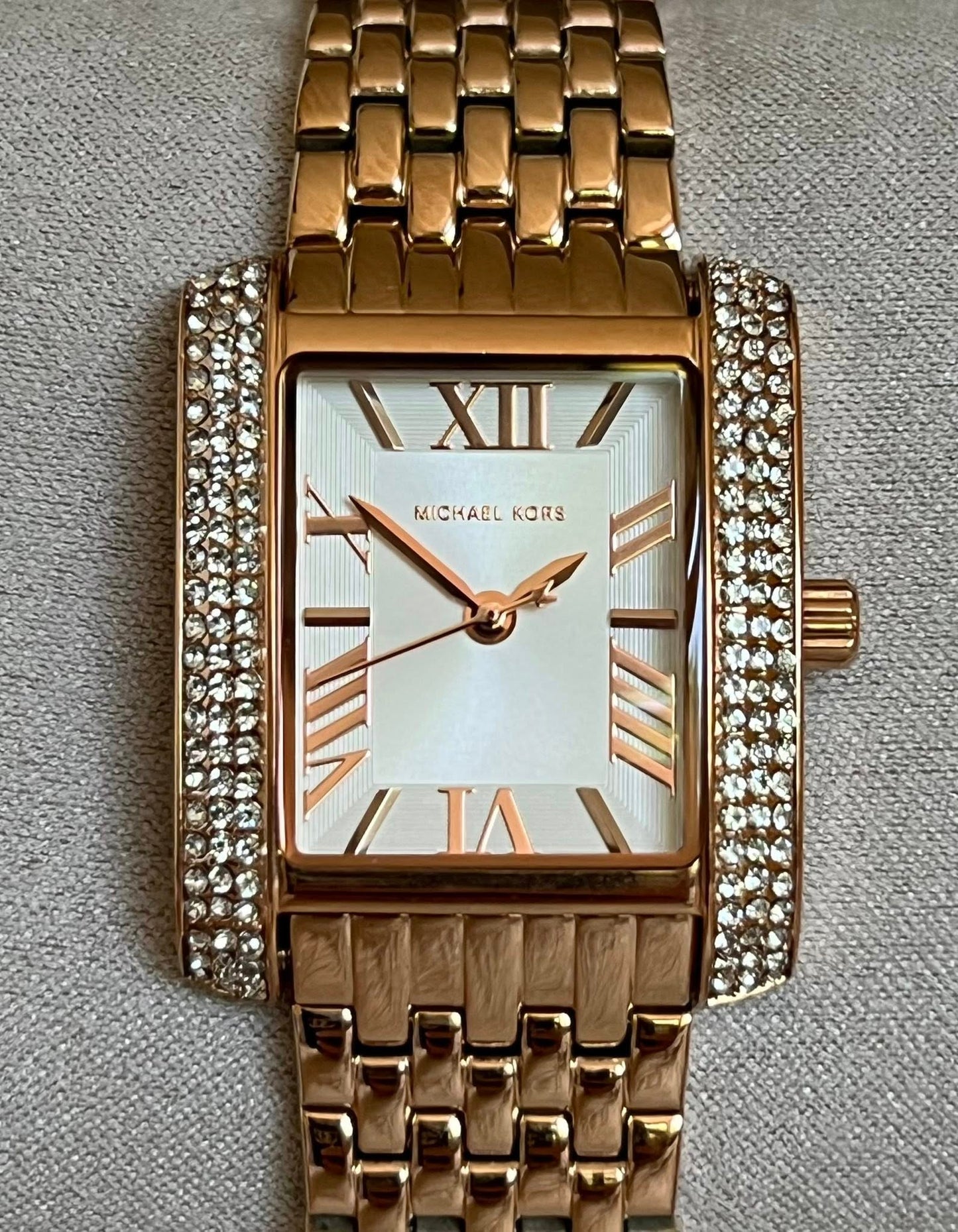 Michael Kors Women’s Emery Three-Hand Rose Gold-Tone Stainless Steel Watch