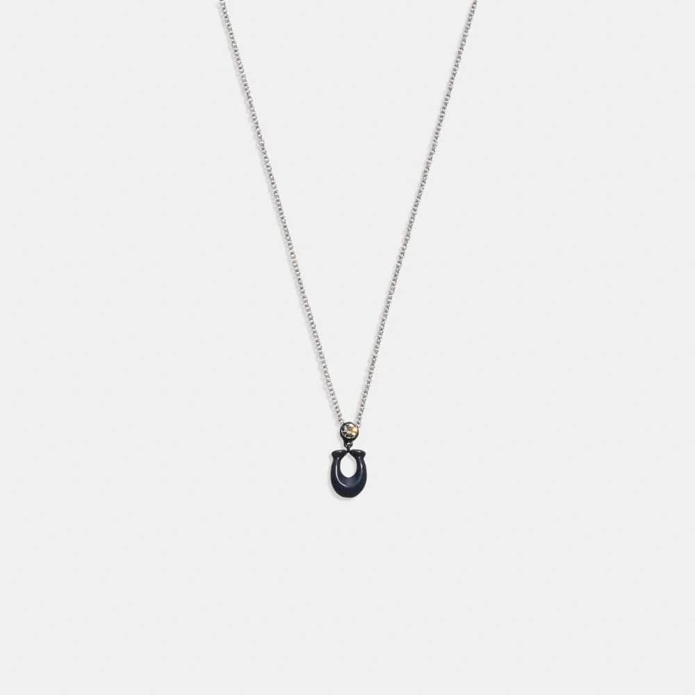 Coach Signature Enamel Necklace