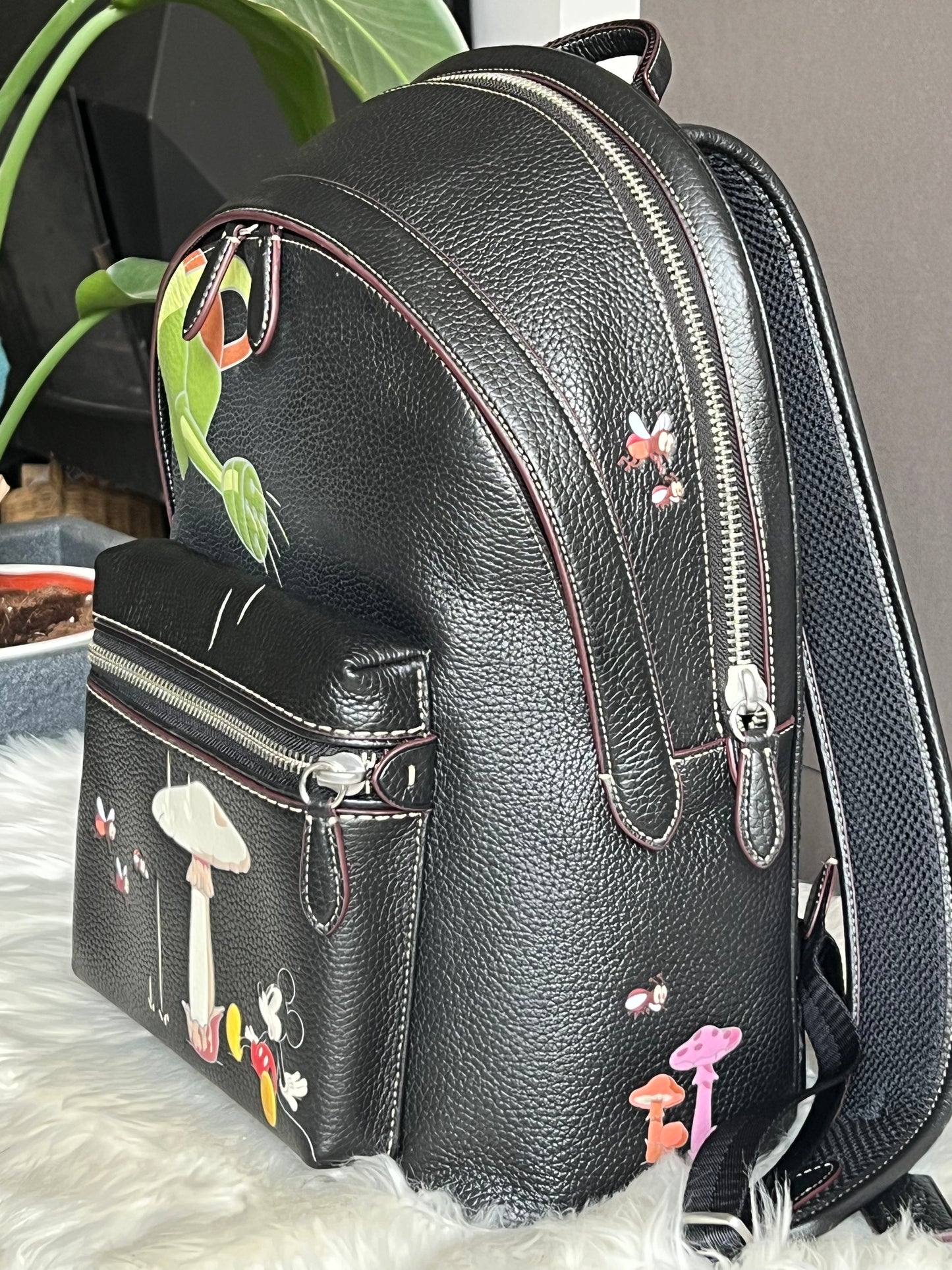 Disney X Coach Charter Backpack in Regenerative Leather