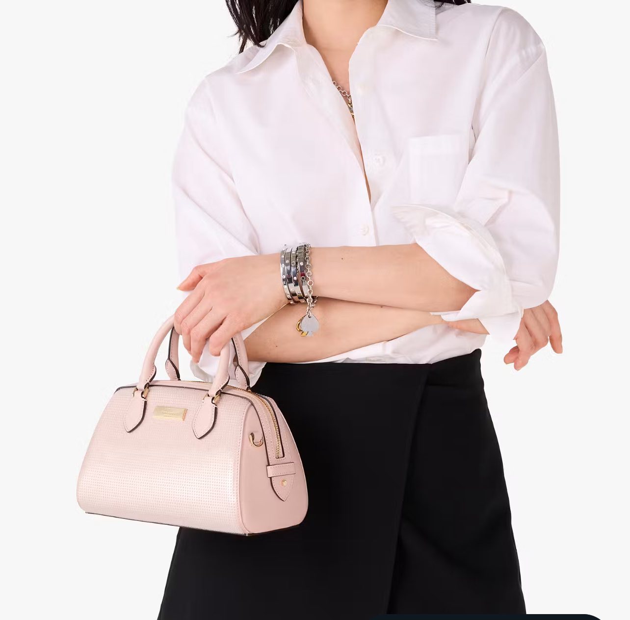 Kate Spade Madison Satin Sequin Small Dolly Duffle
