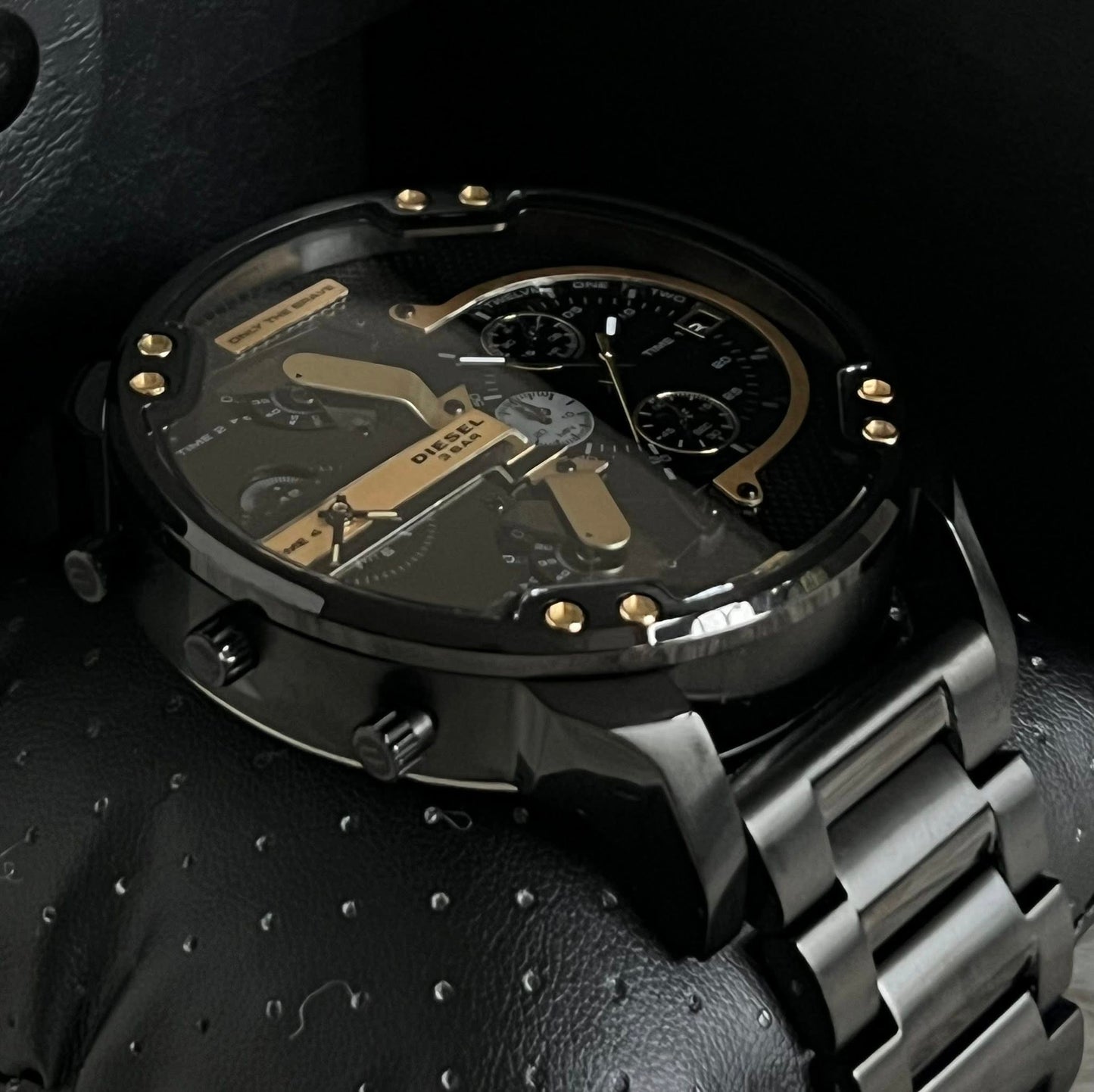 DZ7435 - Diesel Men’s Mr. Daddy 2.0 Chrono Black Dial Leather Watch