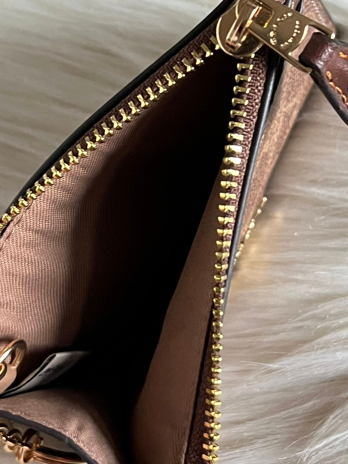 Coach Mini Skinny Id Case In Signature Canvas