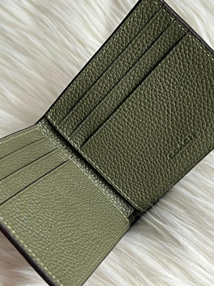 Coach Men’s Slim Billfold Wallet In Signature Leather