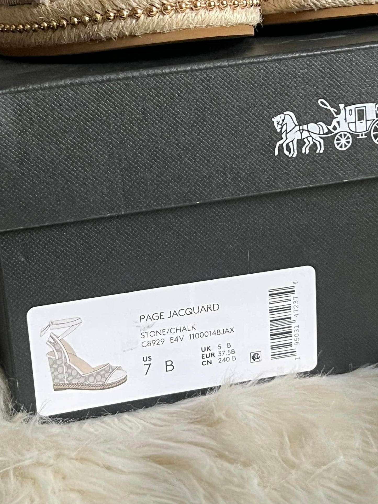 Coach Page Wedge in Recycled Signature Jacquard