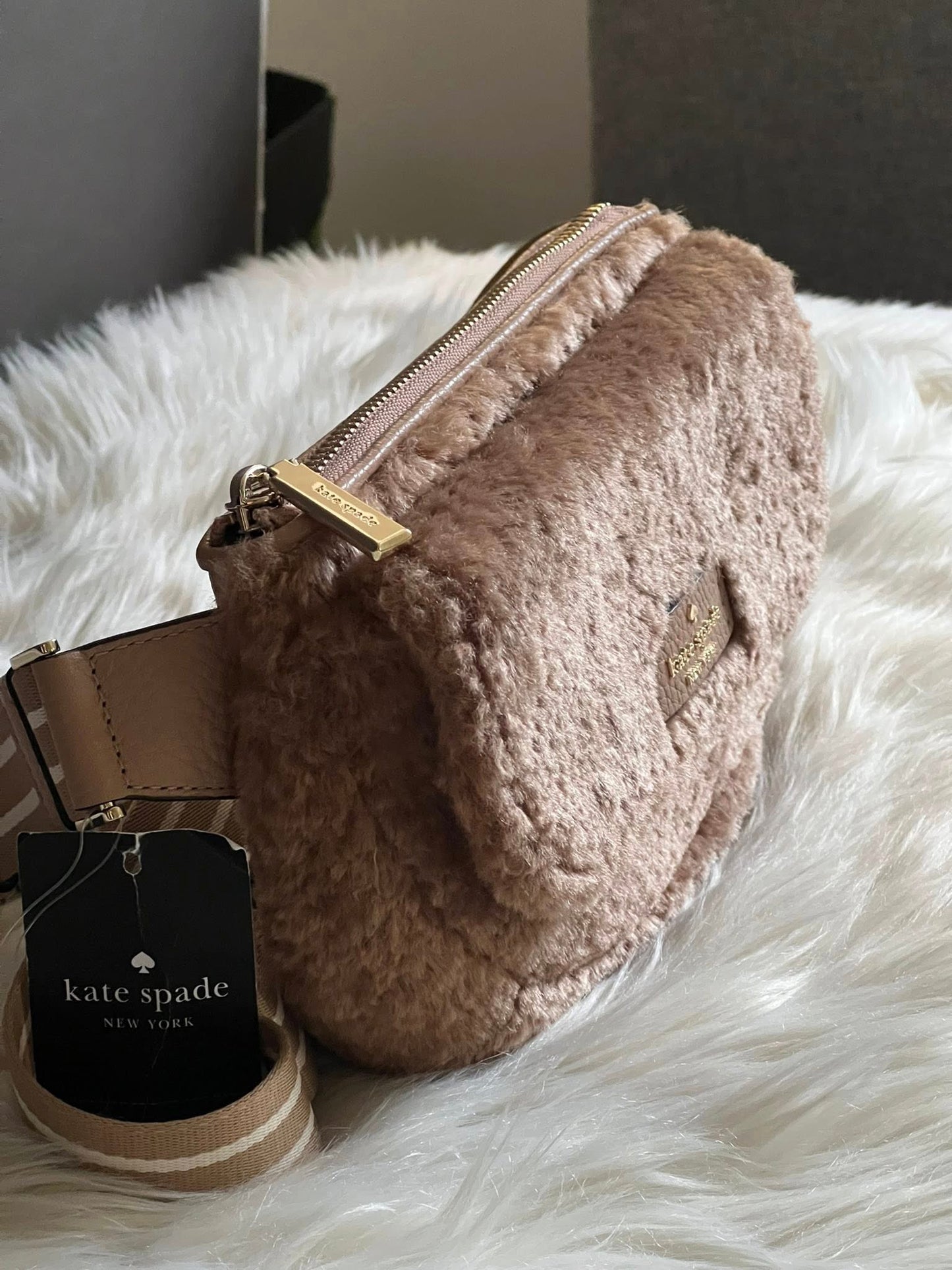 Kate Spade Faux Fur Belt Bag