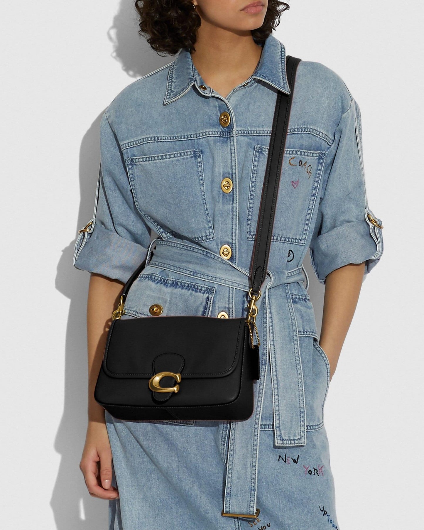 Coach Soft Tabby Shoulder Bag with Charms