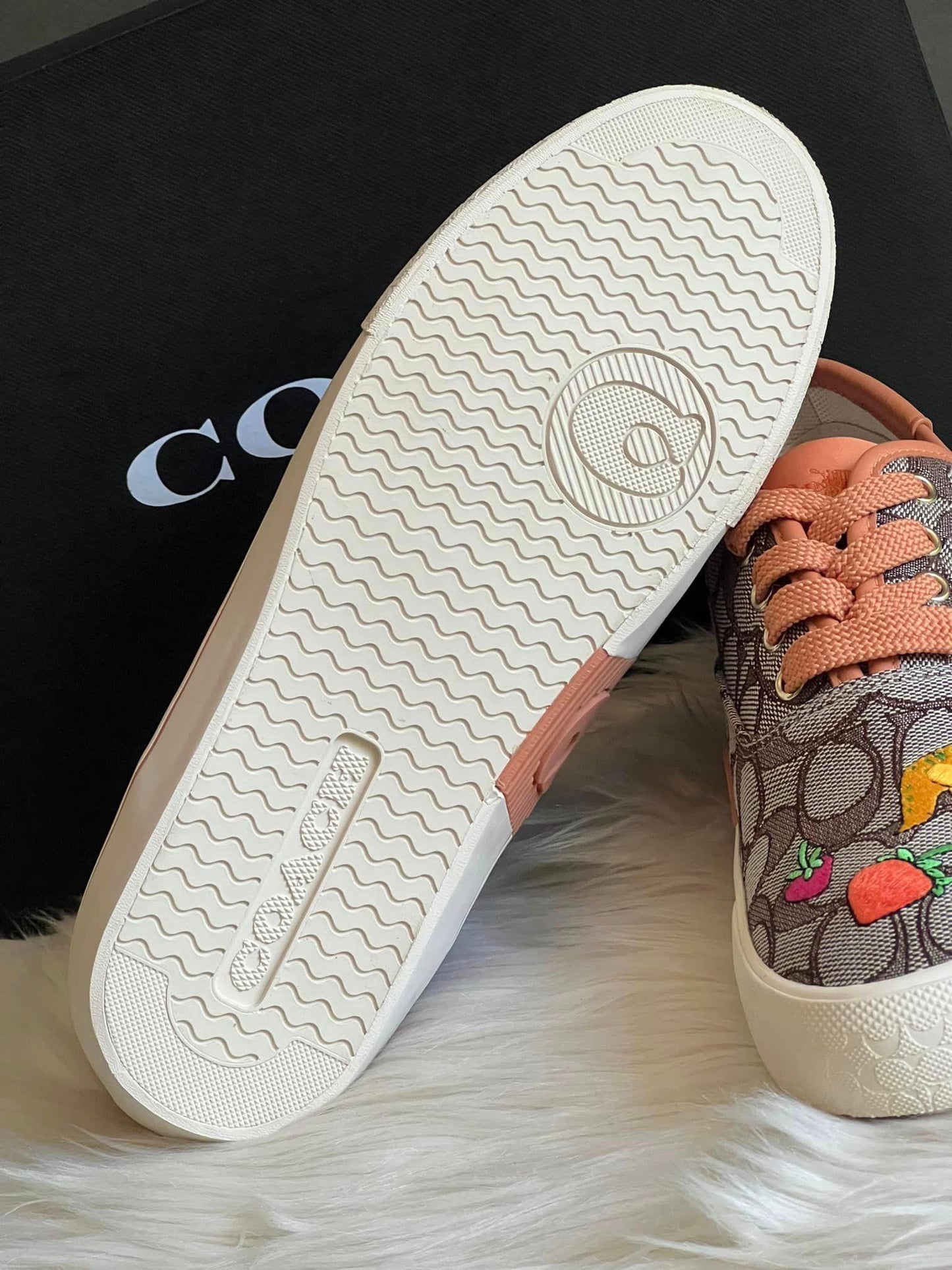 Coach X Observed By Us Skate Lace Up Sneaker In Signature Jacquard