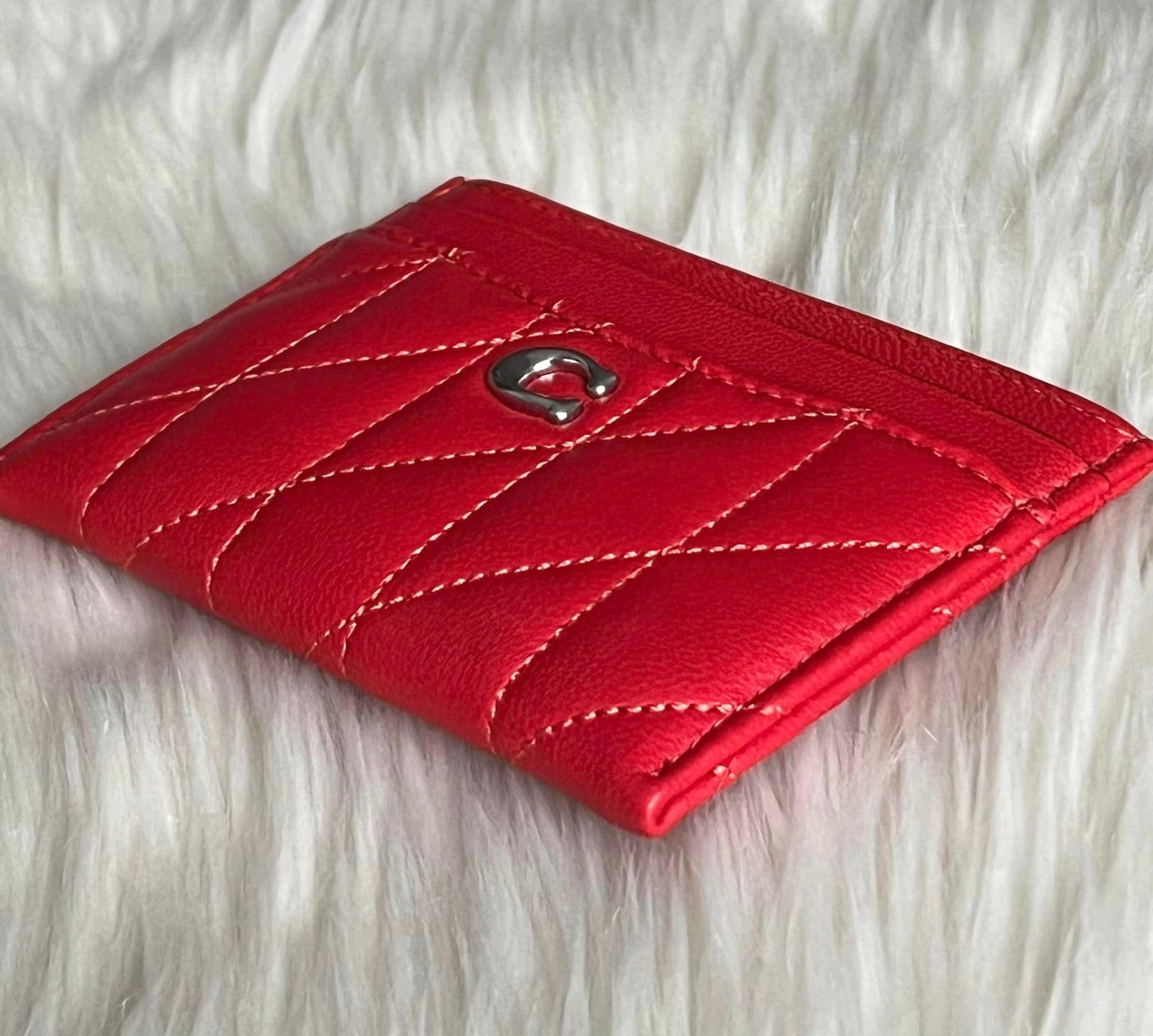 Coach Essential Card Case With Pillow Quilting