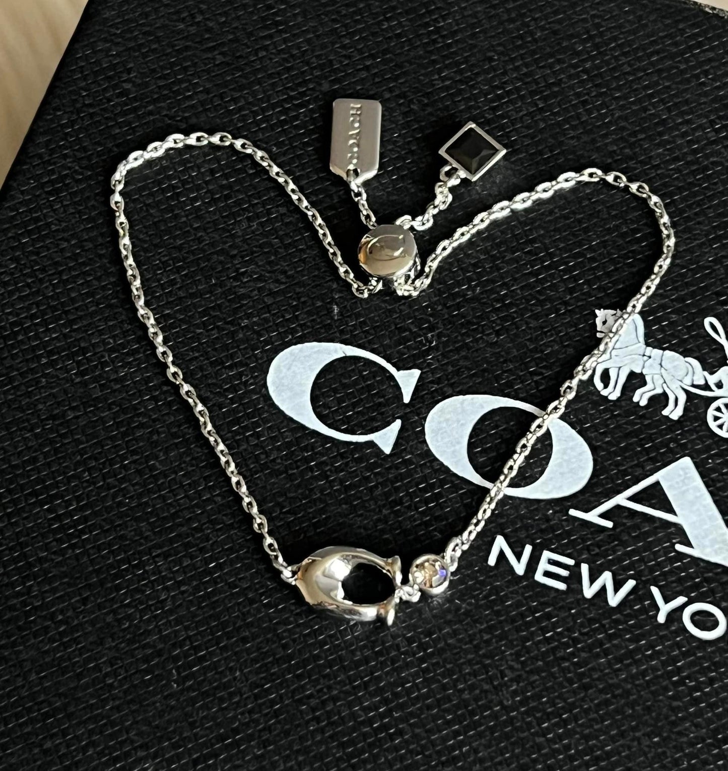 Coach Signature Crystal Slider Bracelet
