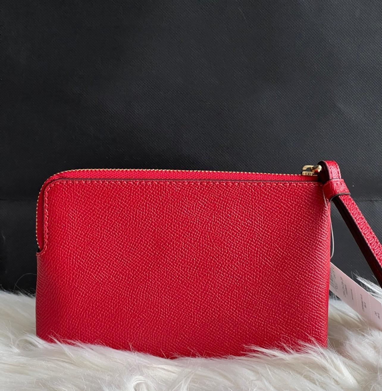 Coach Corner Zip Wristlet