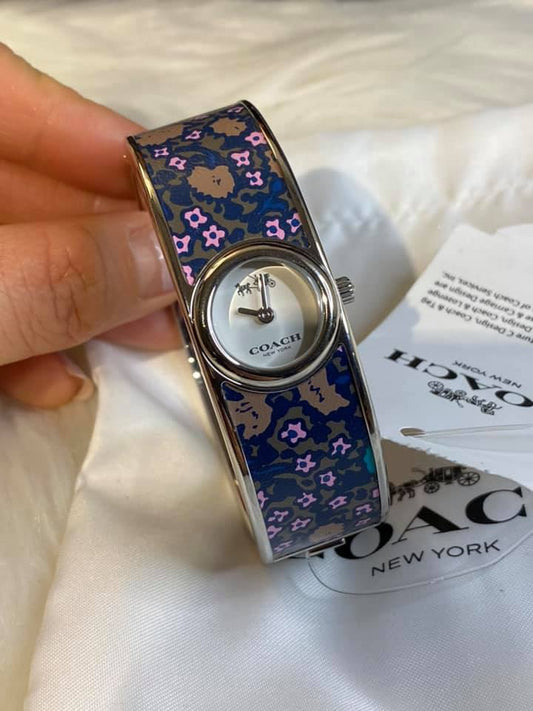 Coach Scout Bangle Watch in Blue Floral