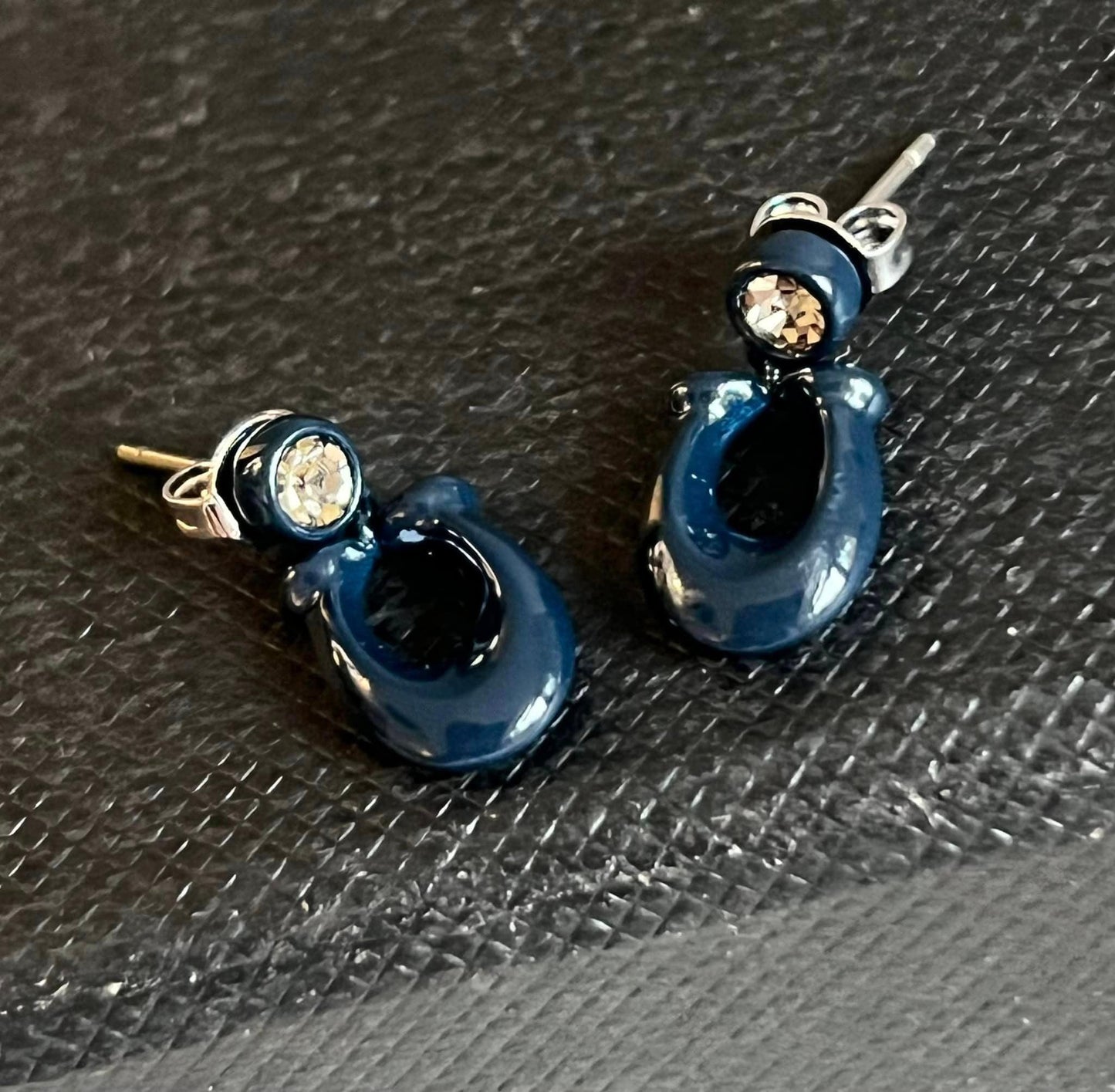 Coach Signature Enamel Earrings