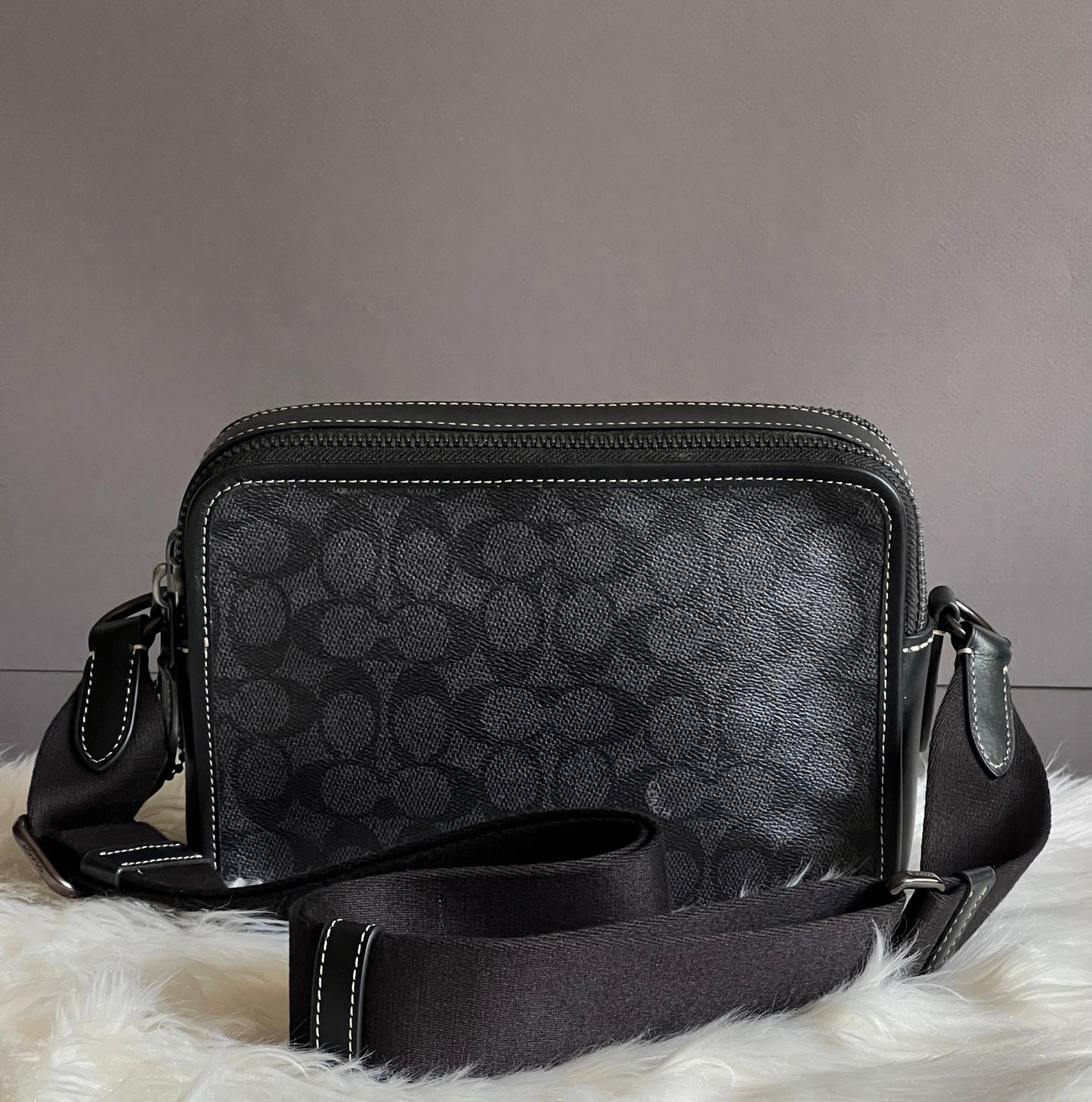 Coach Charter Crossbody 24 Signature Canvas with Rexy