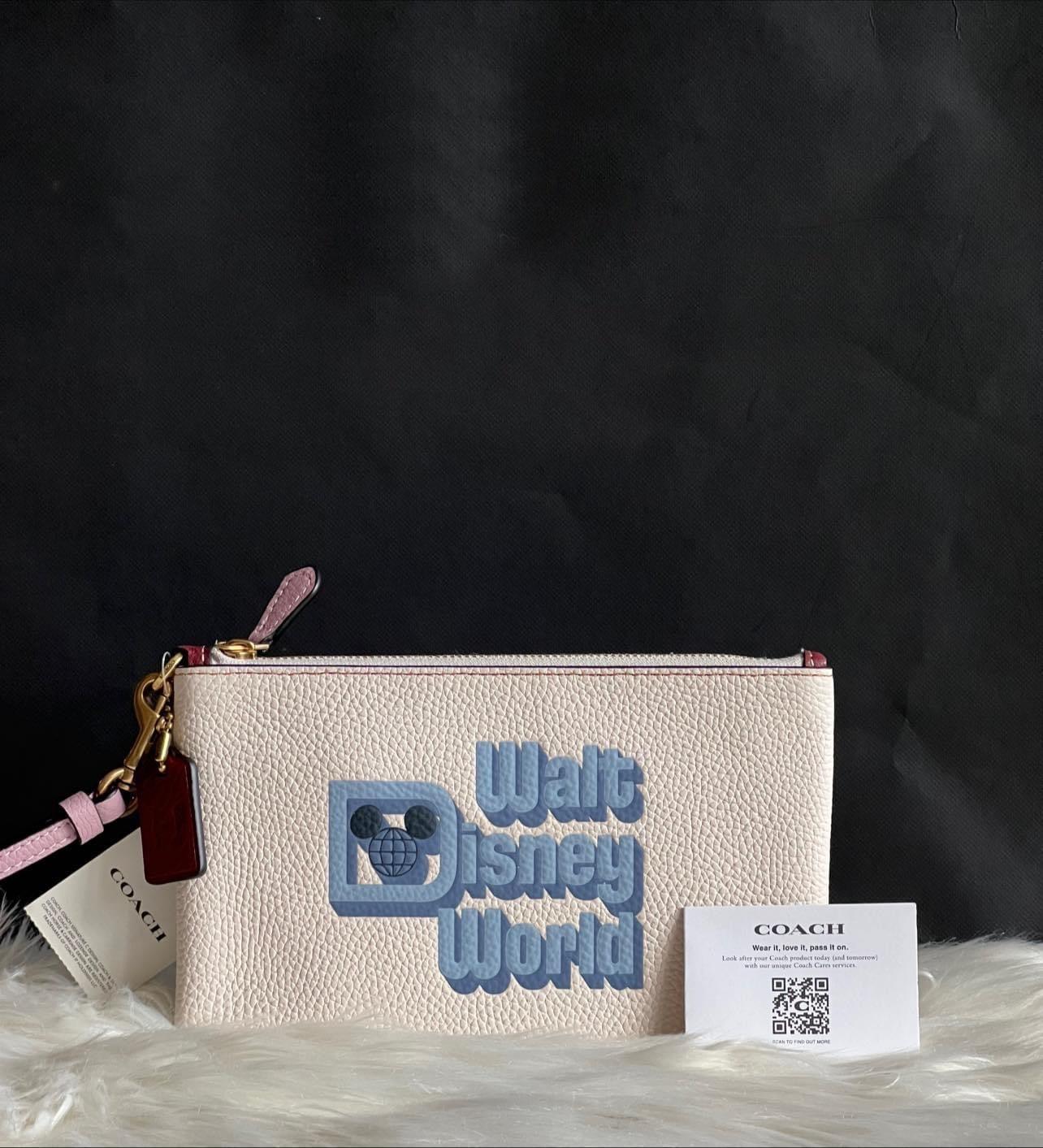 Disney X Coach Small Wristlet with Walt Disney World Motif