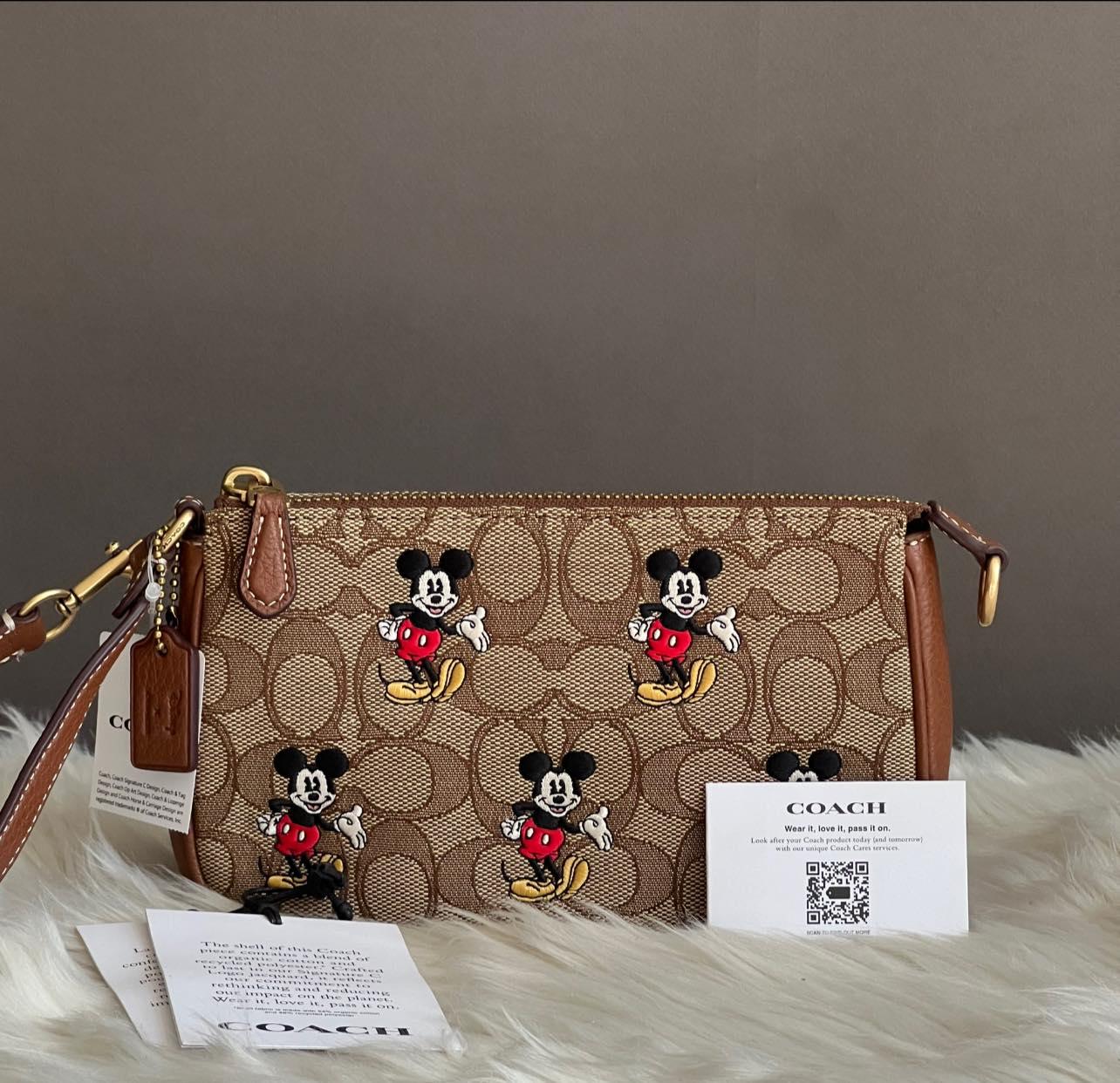 Coach Disney X Nolita 19 in Signature Jacquard with Mickey Mouse Print