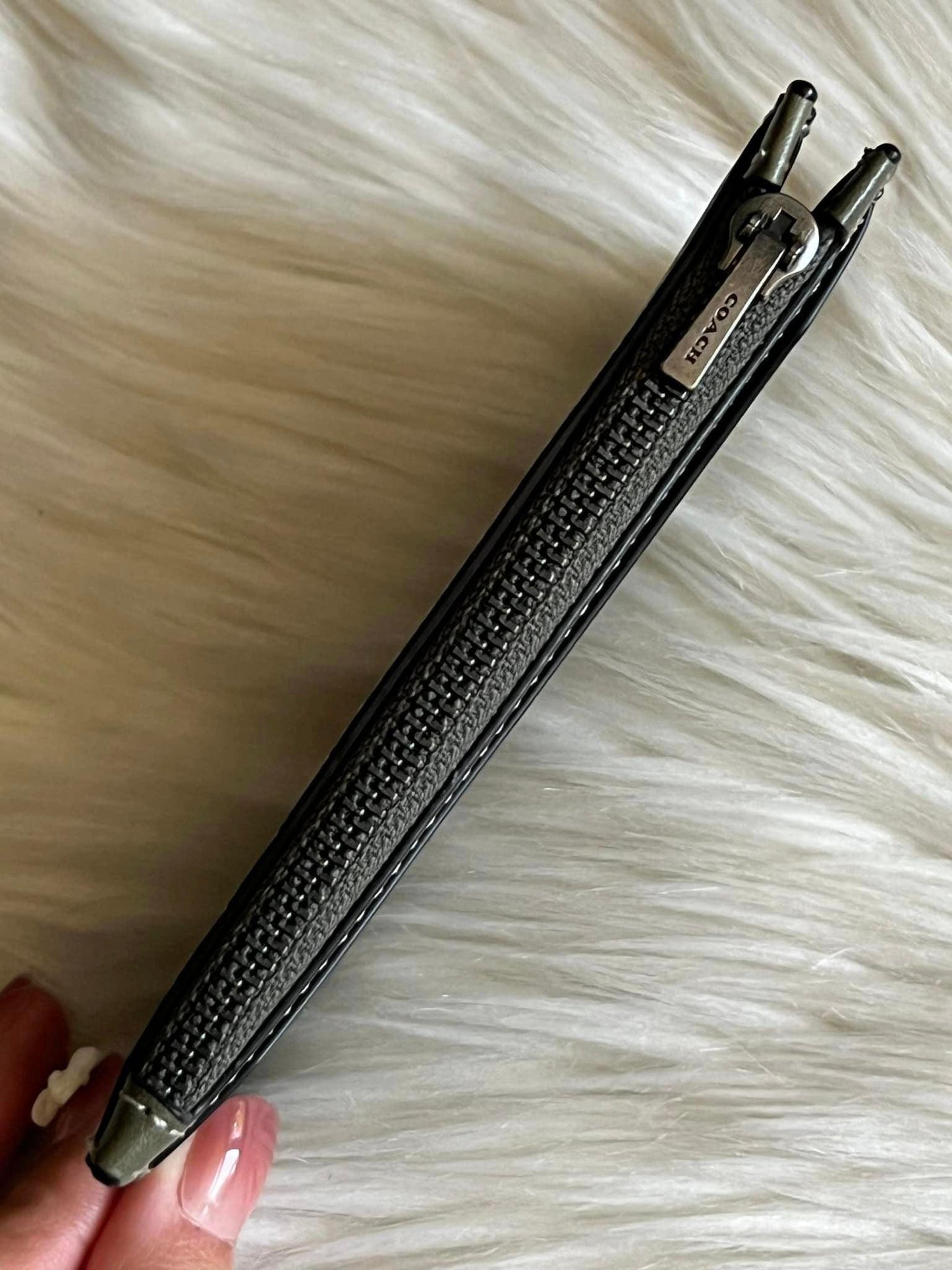 Coach Men’s Zip Card Case with Coach Badge