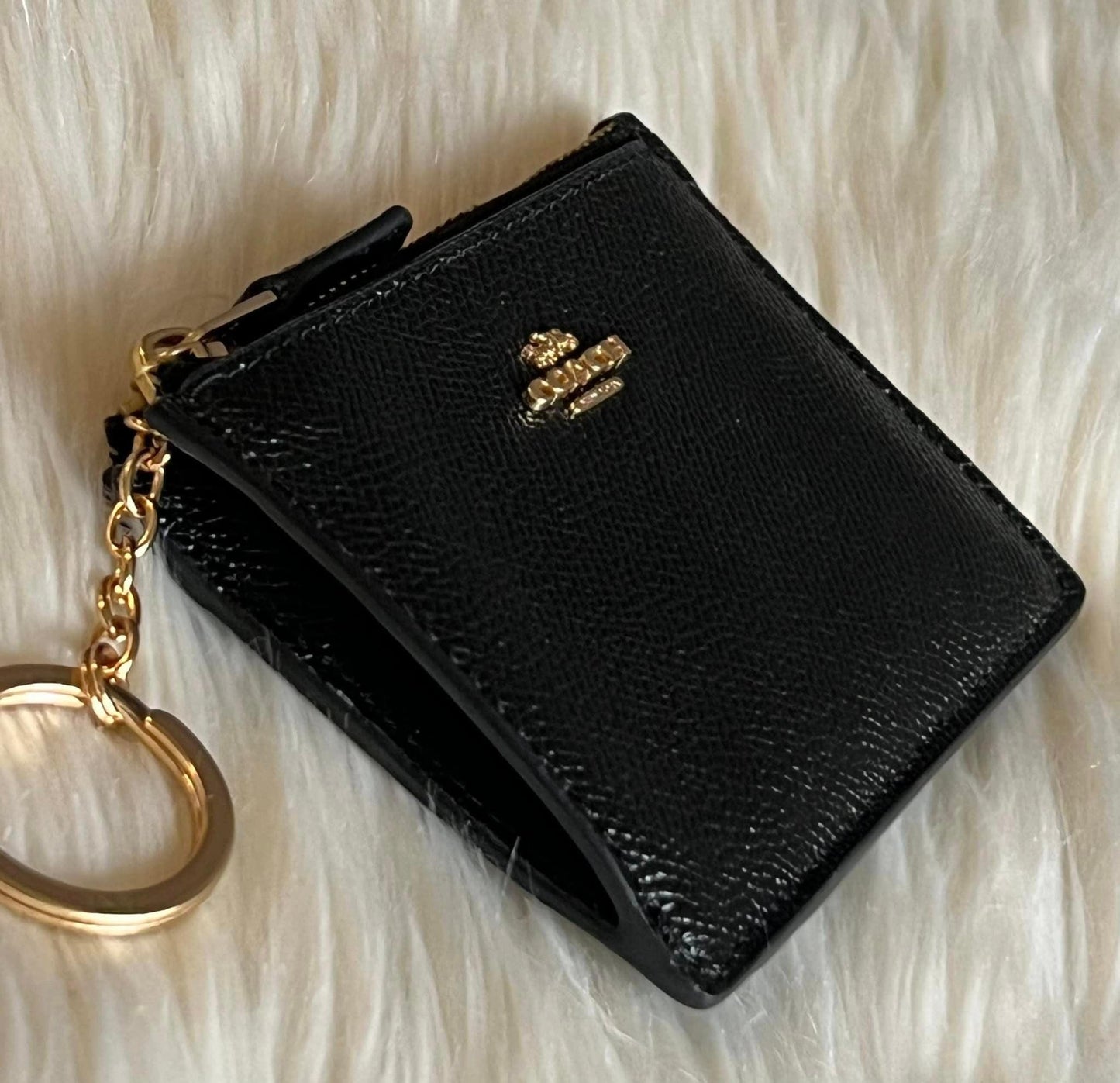 Coach Crossgrain Mini Skinny ID Case