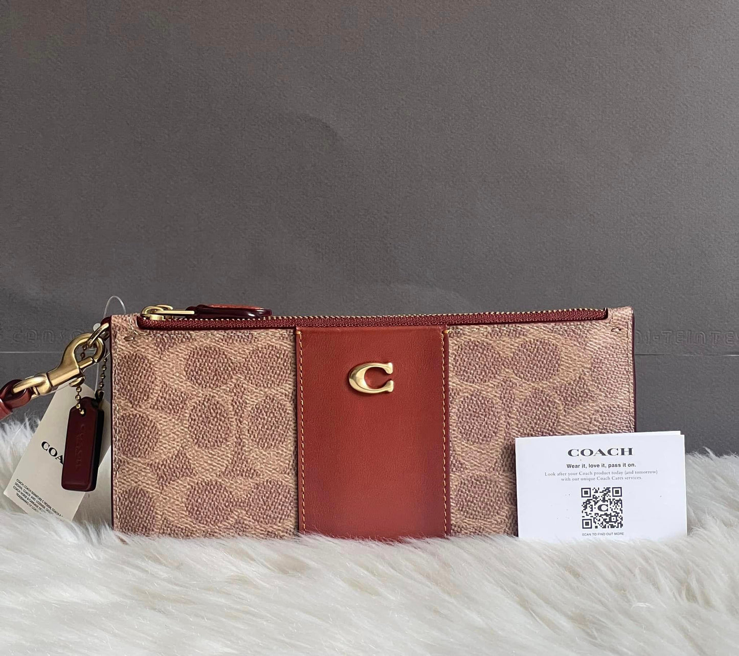 Coach Women’s Double Zip Wallet in Signature Canvas