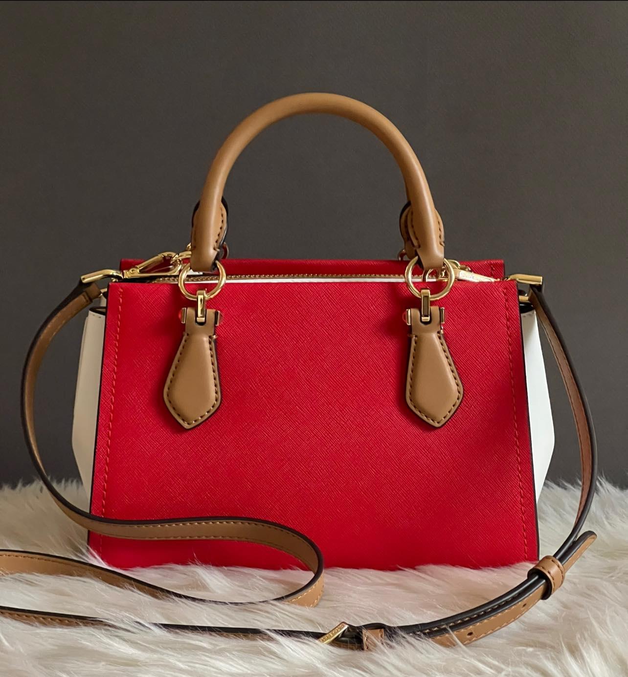 Michael Kors Marilyn Small Color-Block Saffiano Leather Crossbody Bag