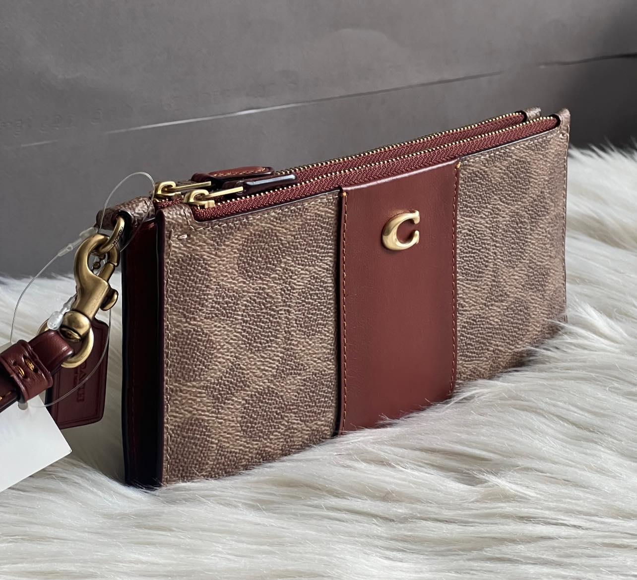Coach Women’s Double Zip Wallet in Signature Canvas