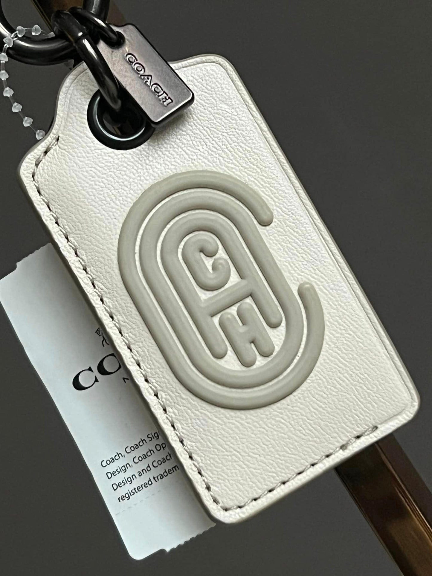 Coach 2021 SS Bottle Opener Key Fob with Coach Patch