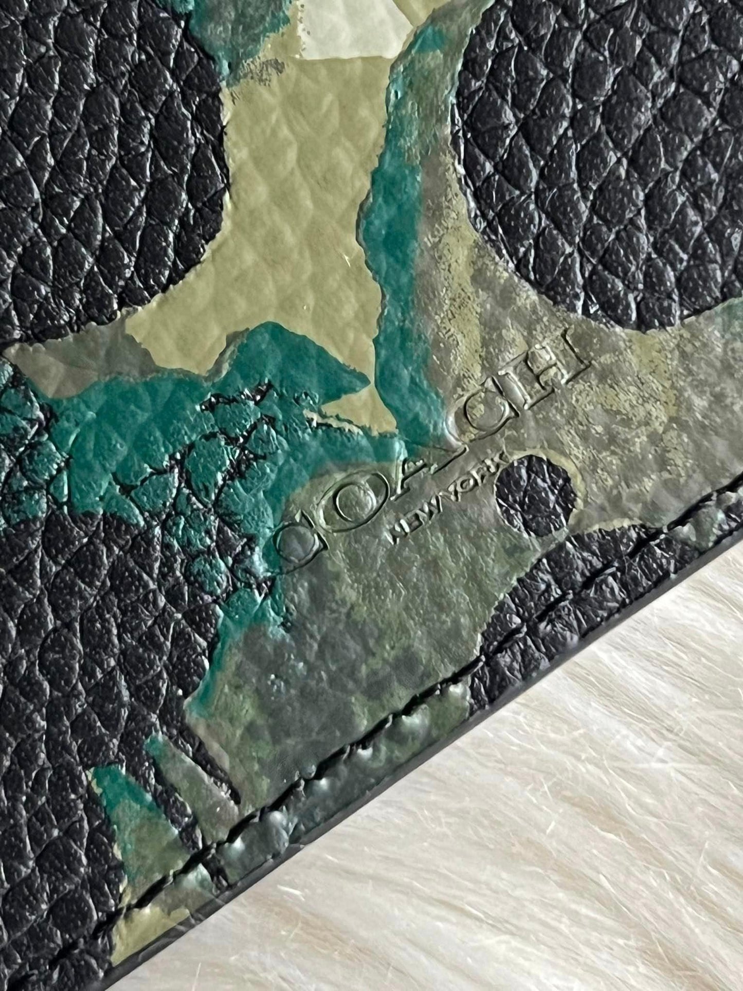 Coach Men’s Slim Billfold Wallet With Camo Print