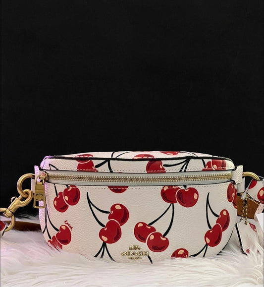 Coach Bethany Belt Bag with Cherry Print