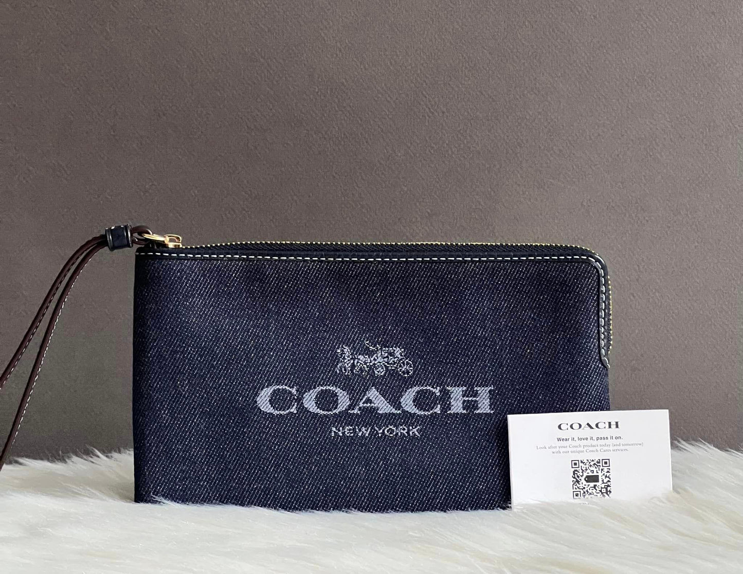 Coach Large Corner Zip Wristlet