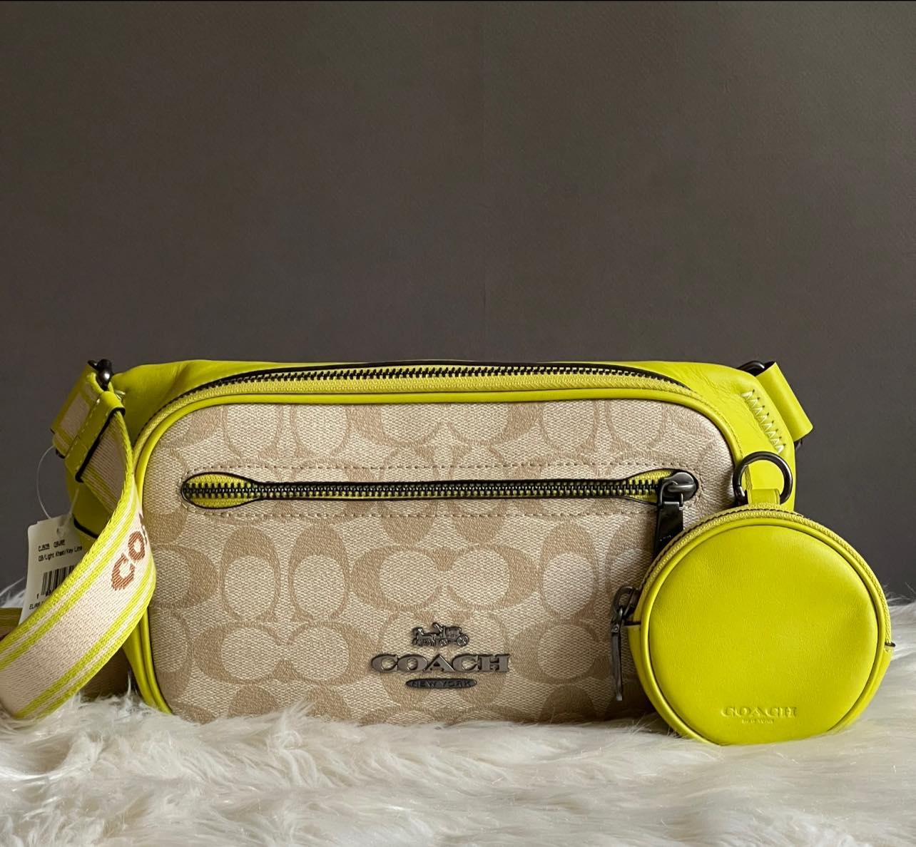 Coach Elias Belt Bag in Colorblock Signature Canvas