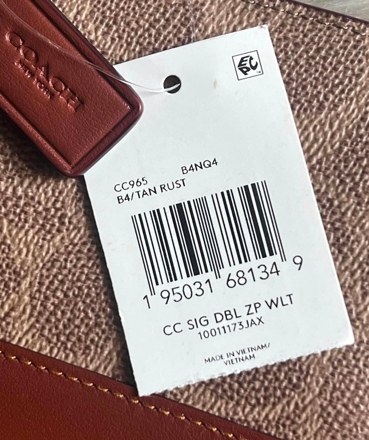Coach Women’s Double Zip Wallet in Signature Canvas