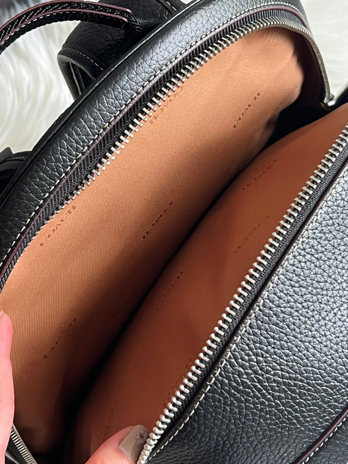 Disney X Coach Charter Backpack in Regenerative Leather