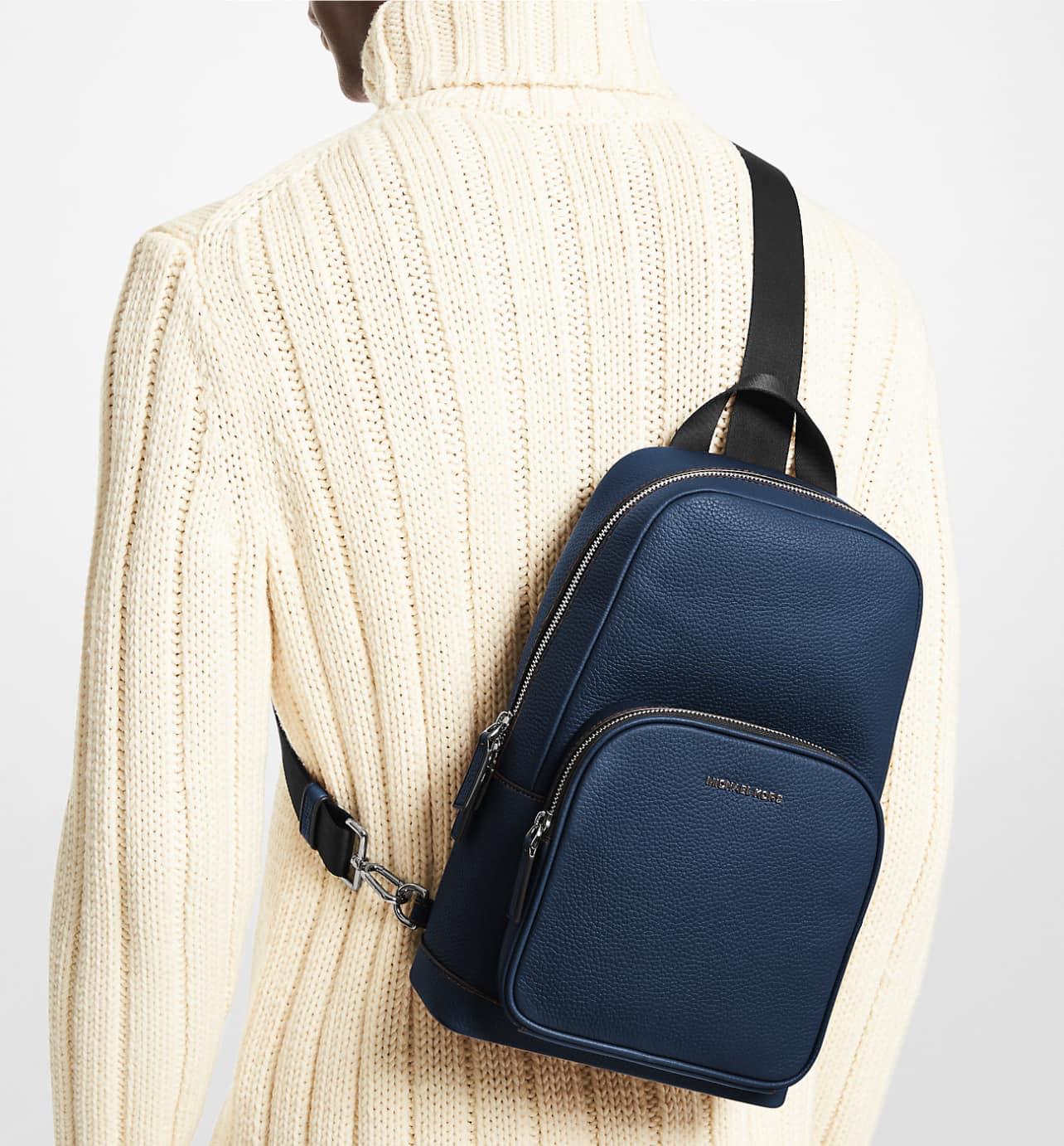 Michael Kors Cooper Pebbled Leather Sling Pack