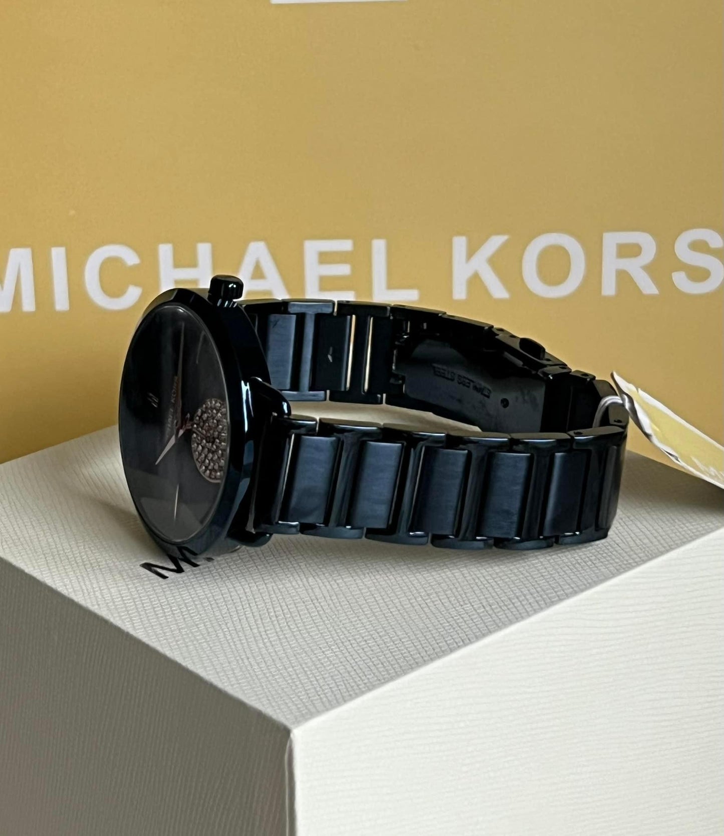 Michael Kors Women's Portia Crystallized Blue Steel Watch