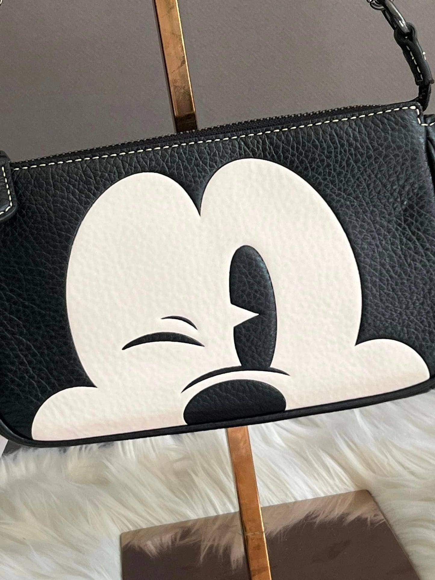 Coach Disney X Nolita 19 with Wink Mickey Mouse Print