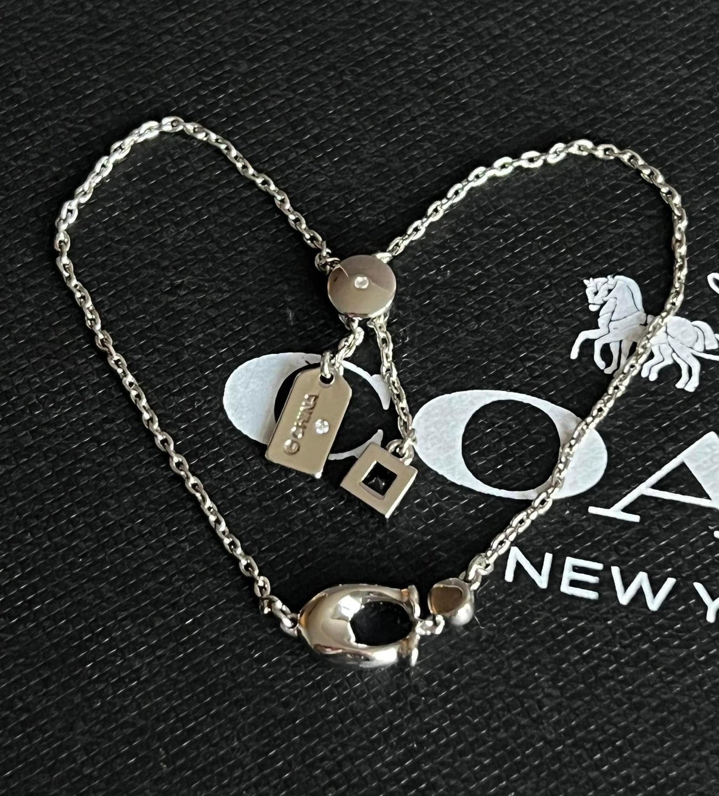Coach Signature Crystal Slider Bracelet