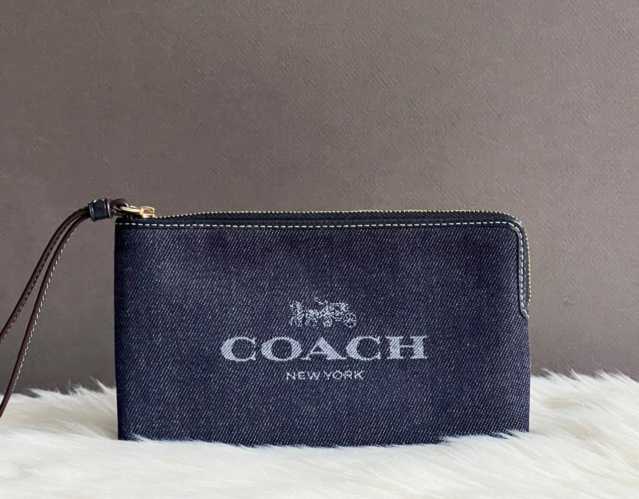 Coach Large Corner Zip Wristlet