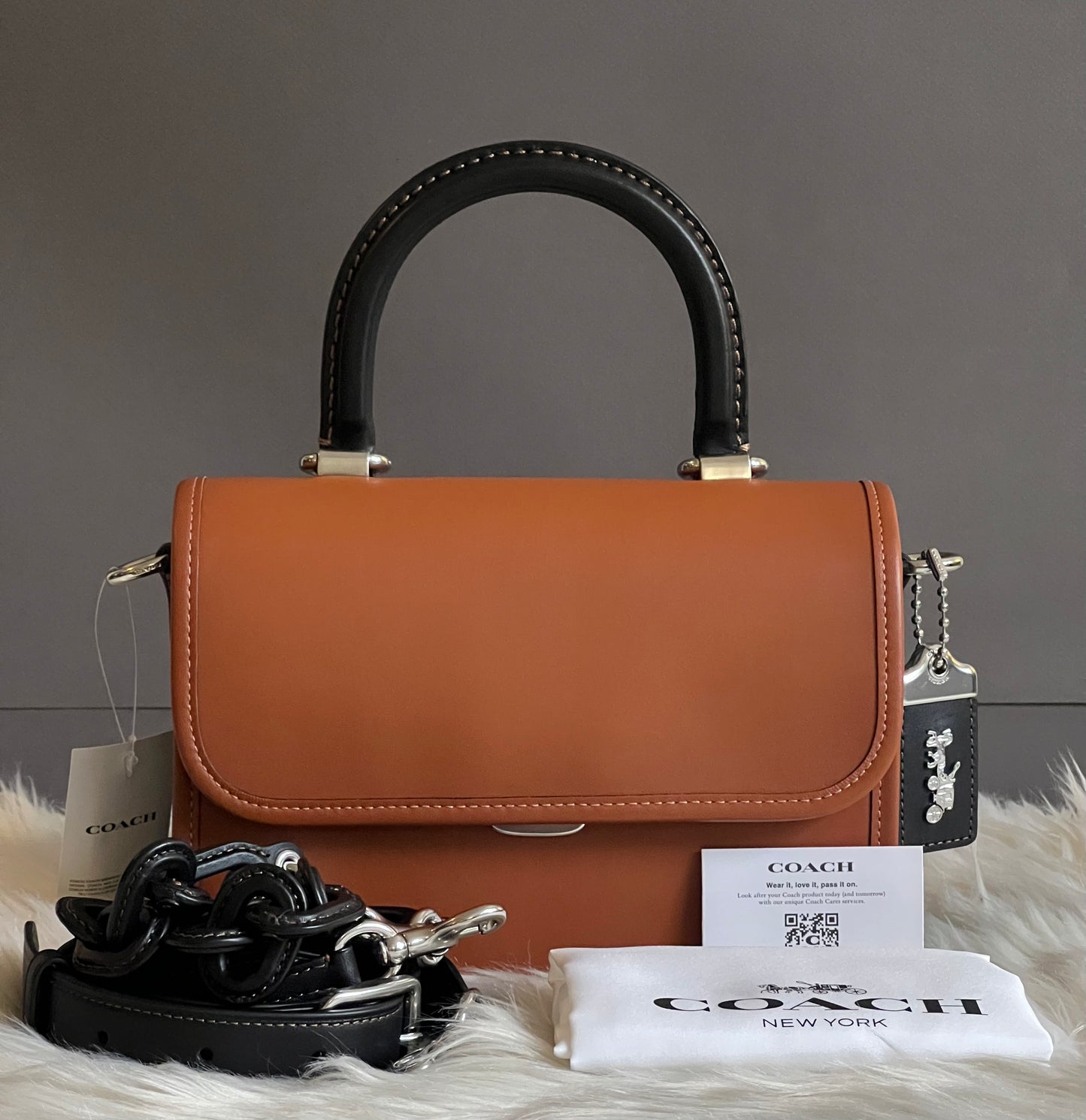Coach Rogue Top Handle in Colorblock