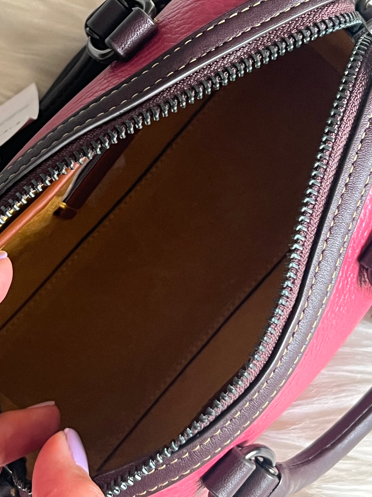 Coach Ruby Satchel 18 in Colorblock