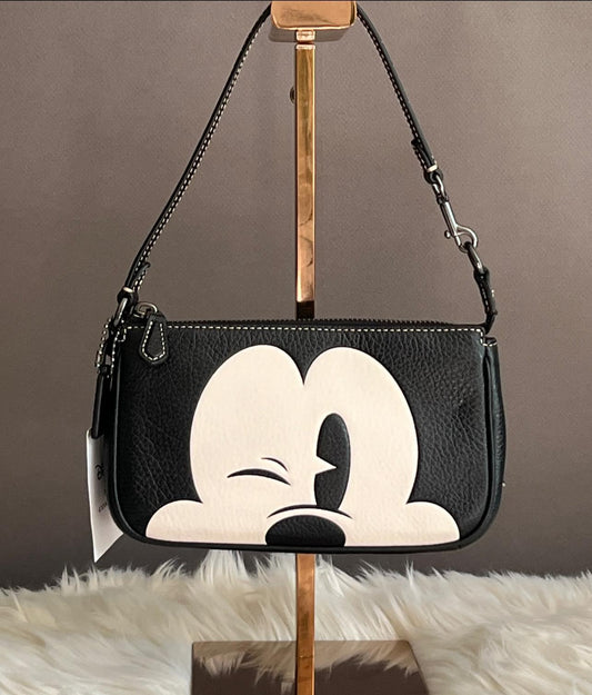 Coach Disney X Nolita 19 with Wink Mickey Mouse Print