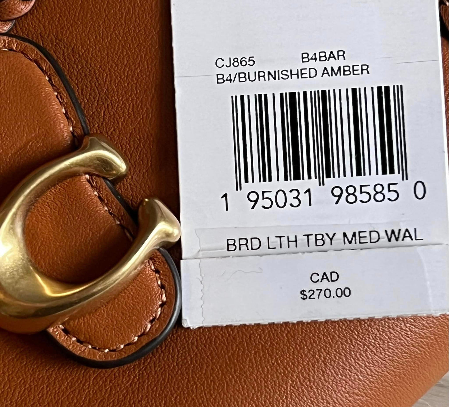 Coach Tabby Medium Wallet with Braid