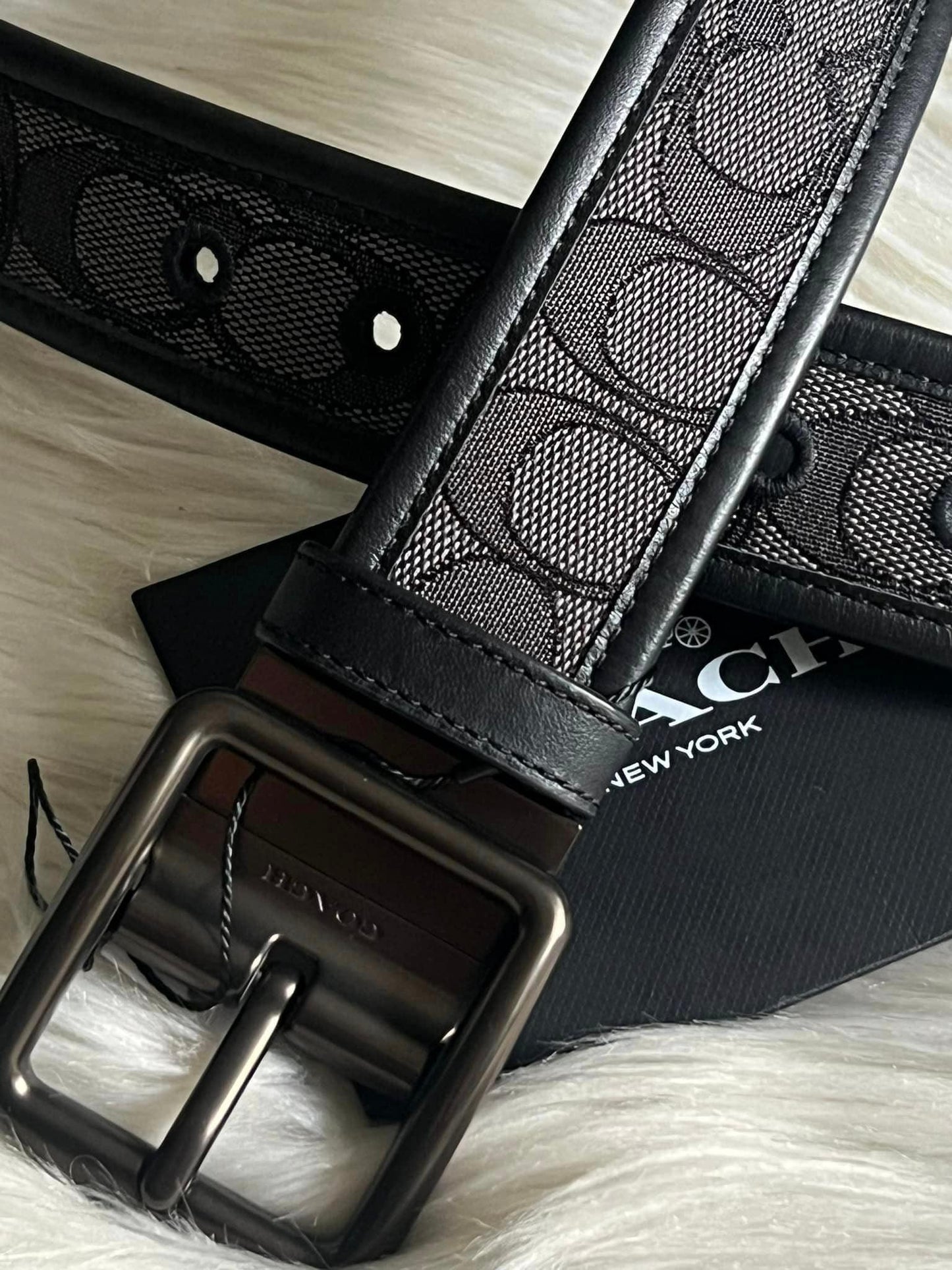 Coach Men’s Harness Buckle Belt