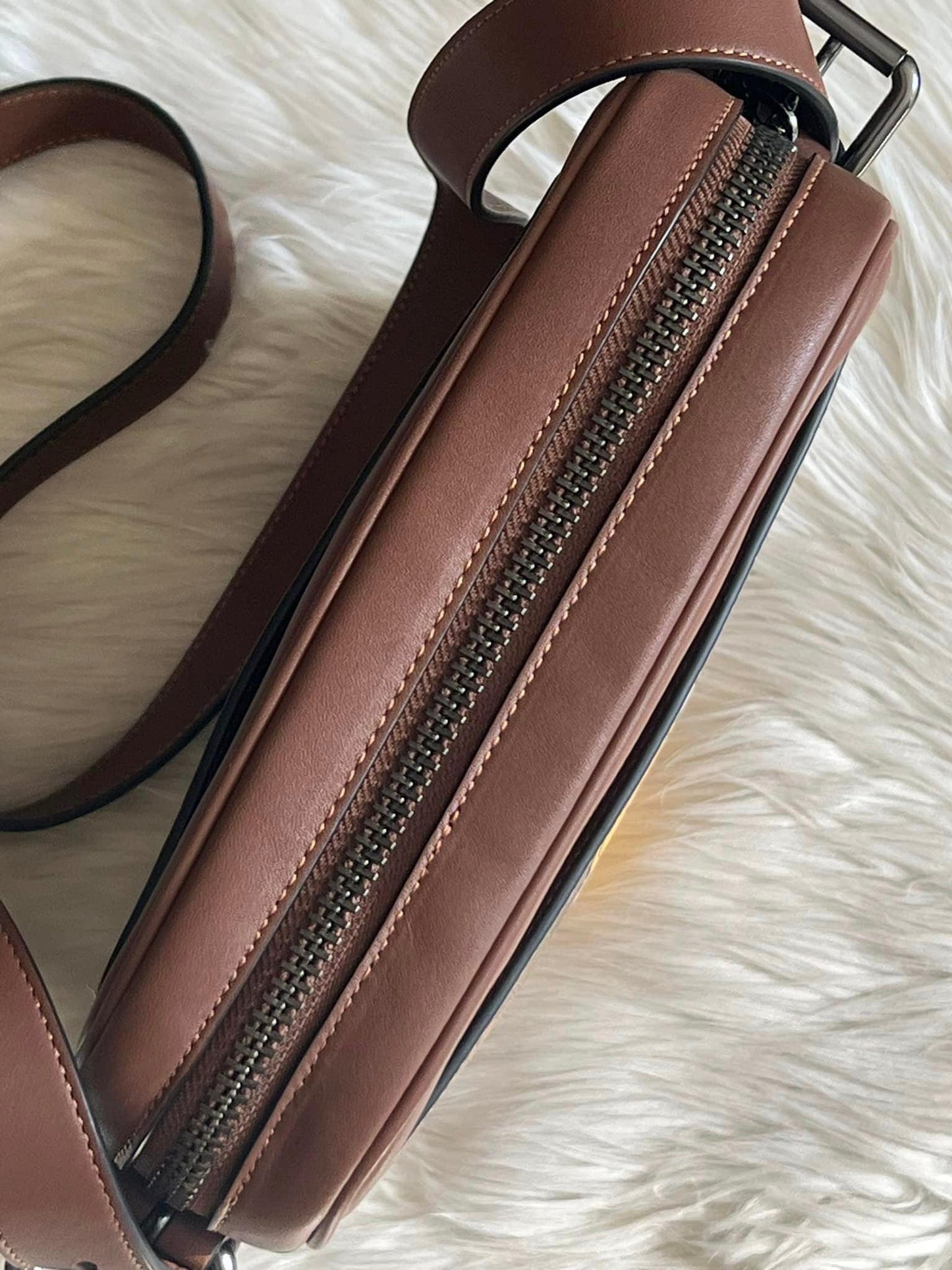Coach Hudson Crossbody Bag 21 in Signature Canvas with Trompe L’oeil Print