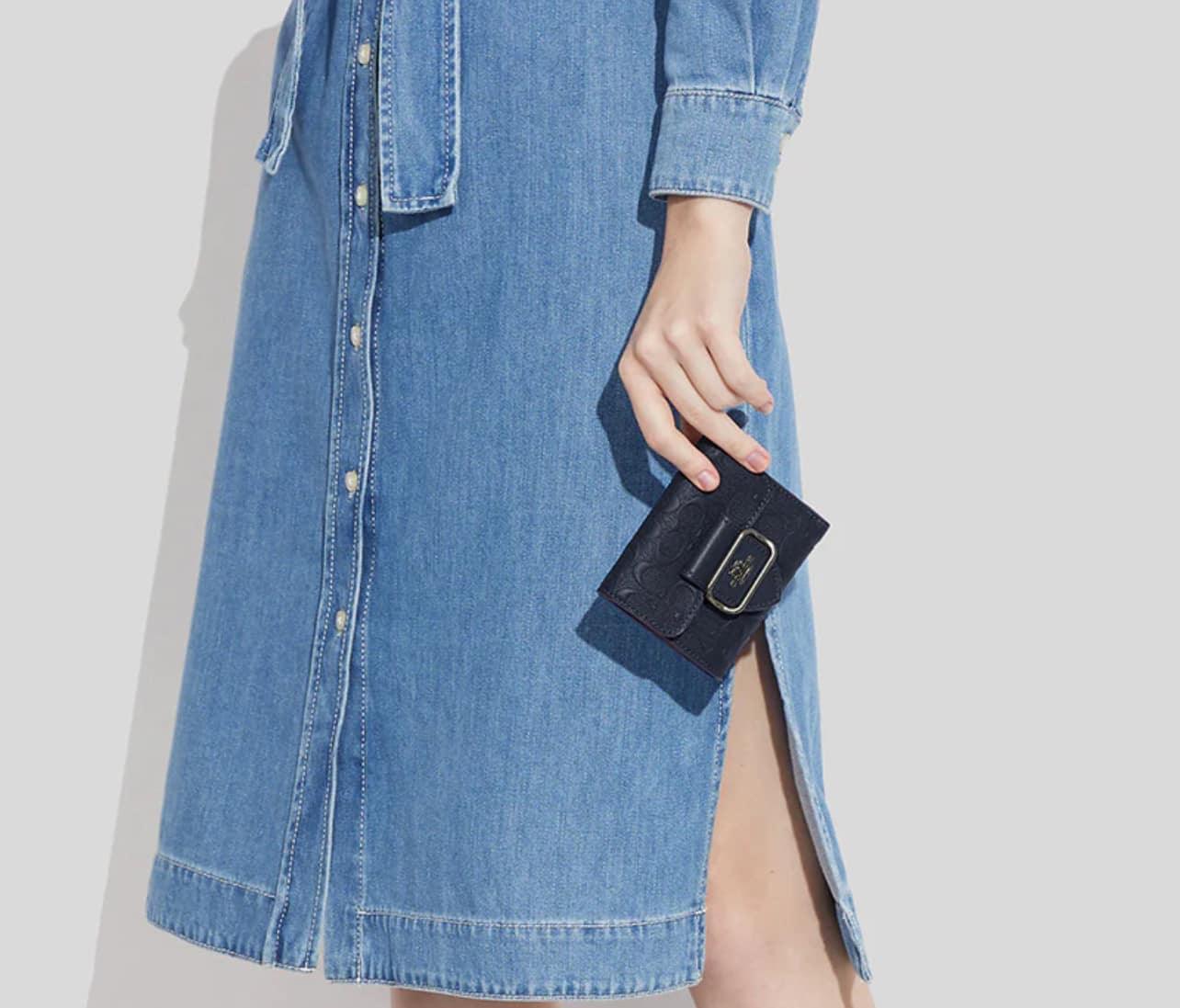 Coach Small Morgan Wallet In Signature Leather