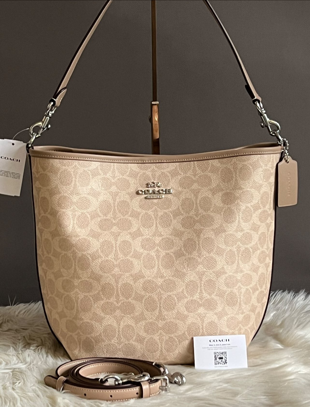 Coach City Large Bucket Bag in Signature Canvas