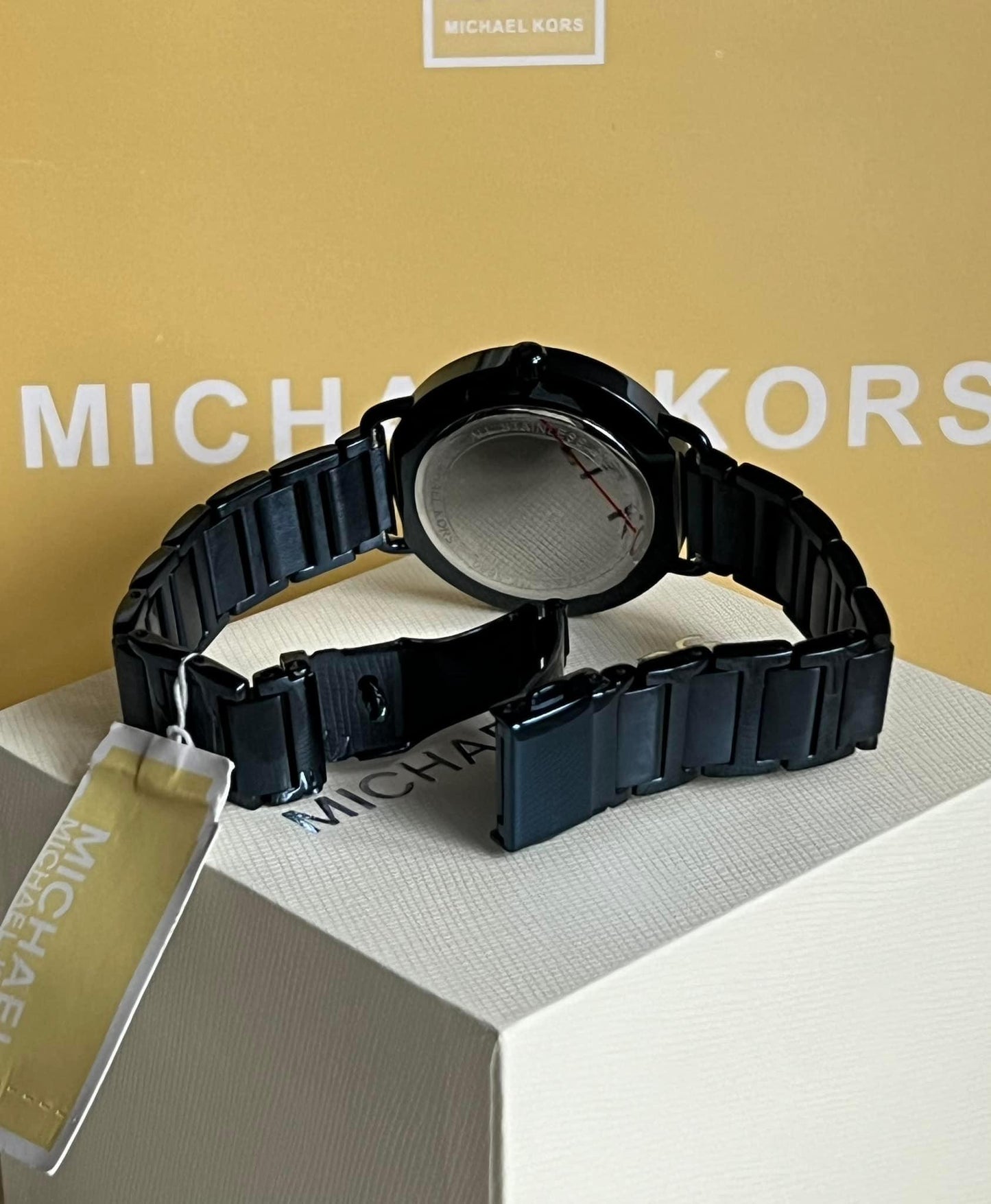 Michael Kors Women's Portia Crystallized Blue Steel Watch